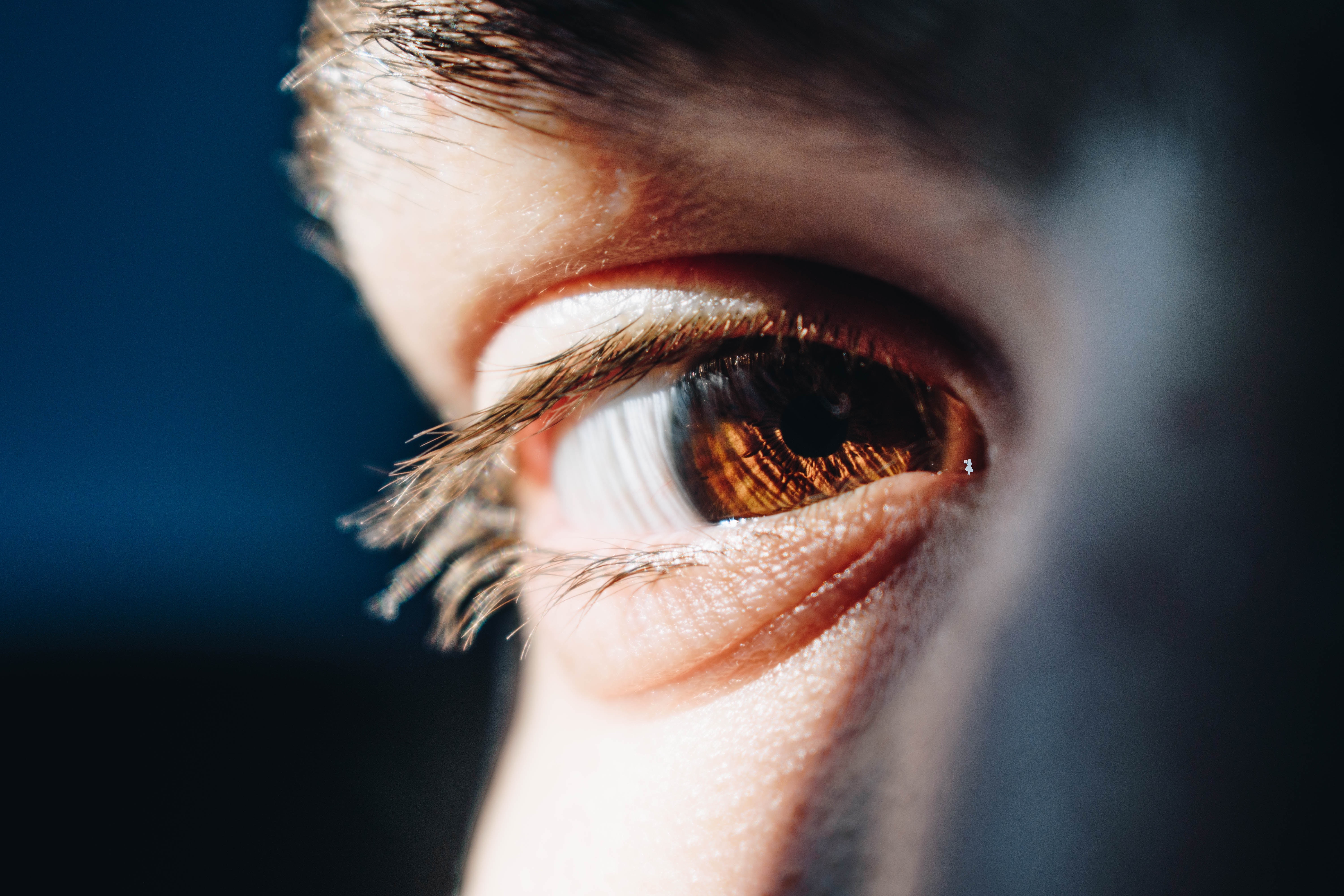 close-up photo of a human eye by bacila vlad
